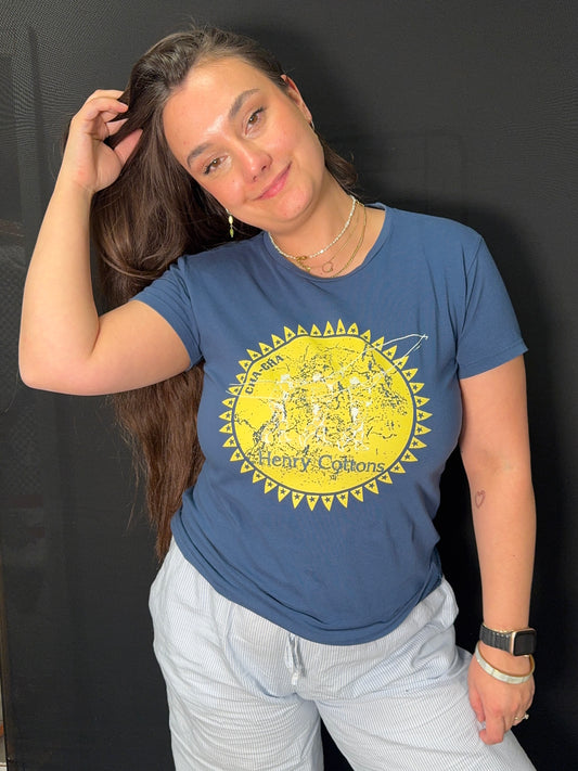 Baumwollshirt mit Sonnenprint