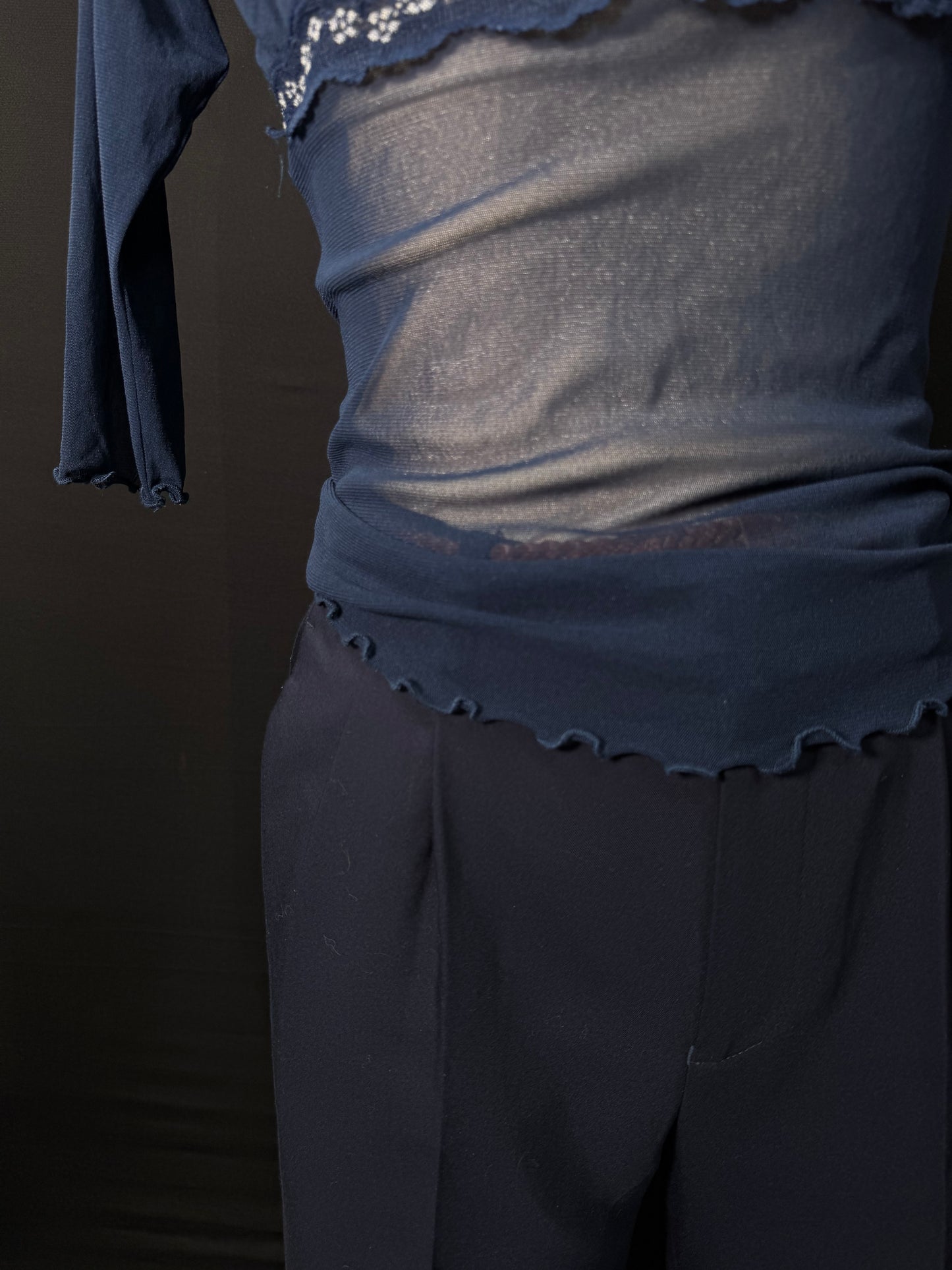 Mash Langarmshirt Blumen Stick