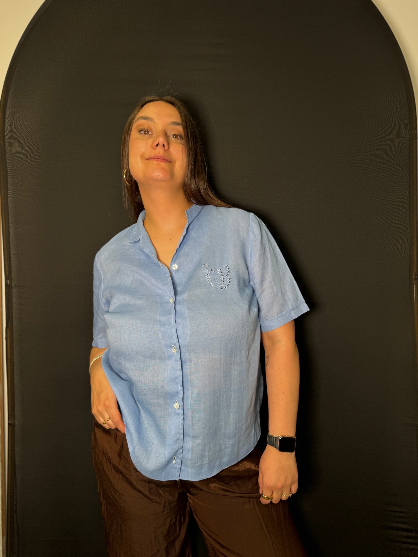Schmetterling Stick Bluse