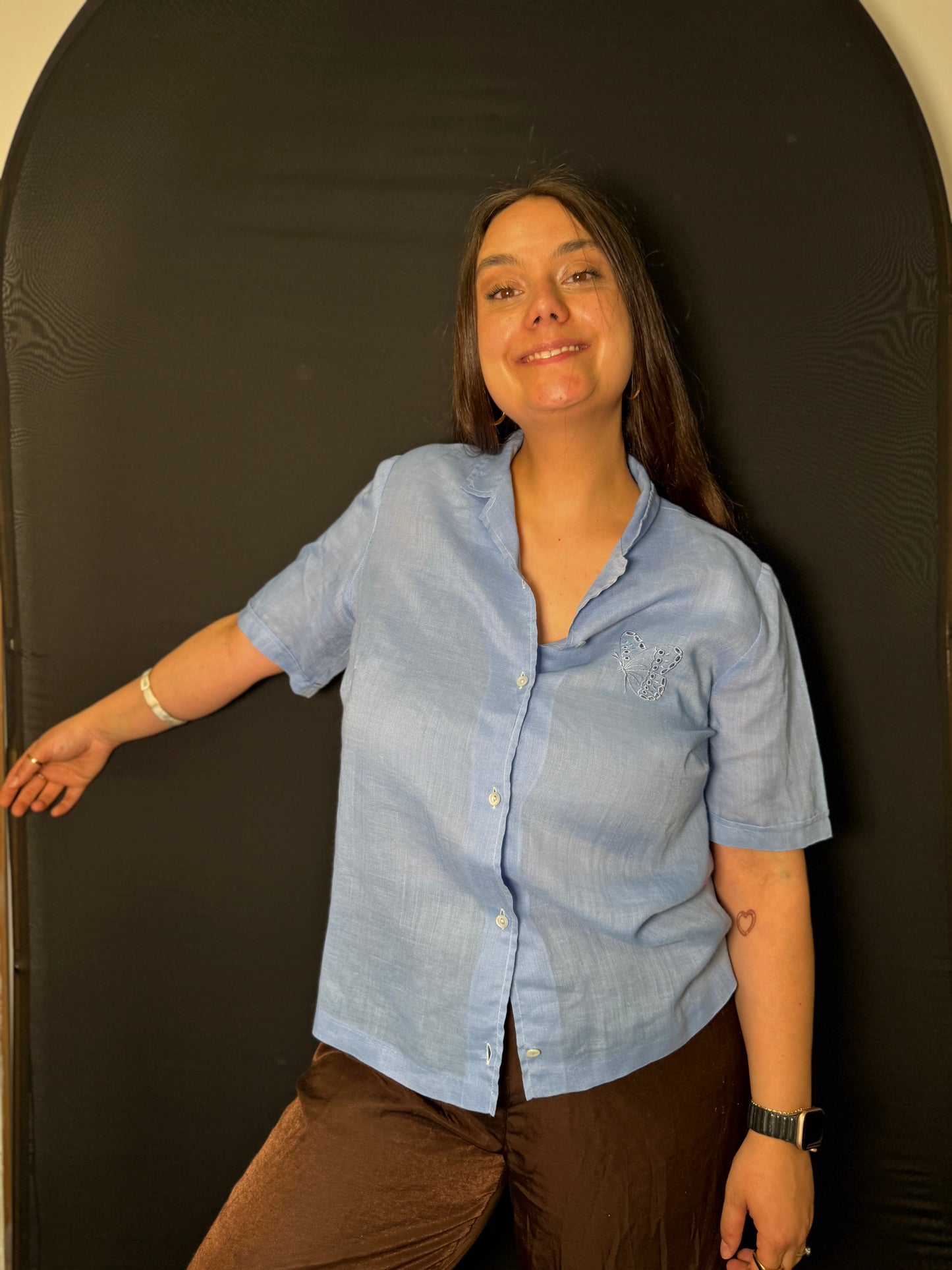 Schmetterling Stick Bluse