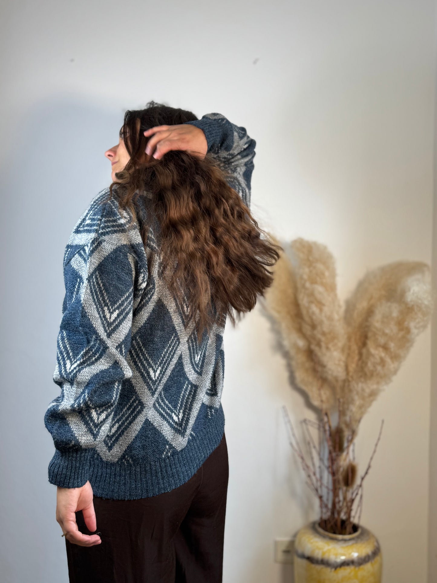 Strickpullover mit Kragen