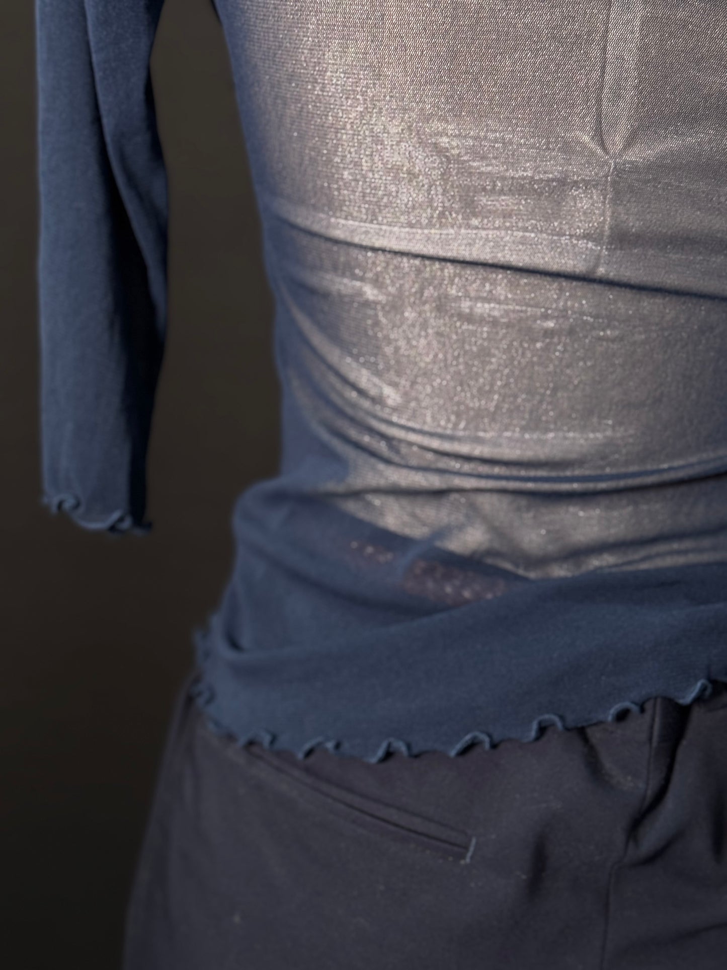 Mash Langarmshirt Blumen Stick