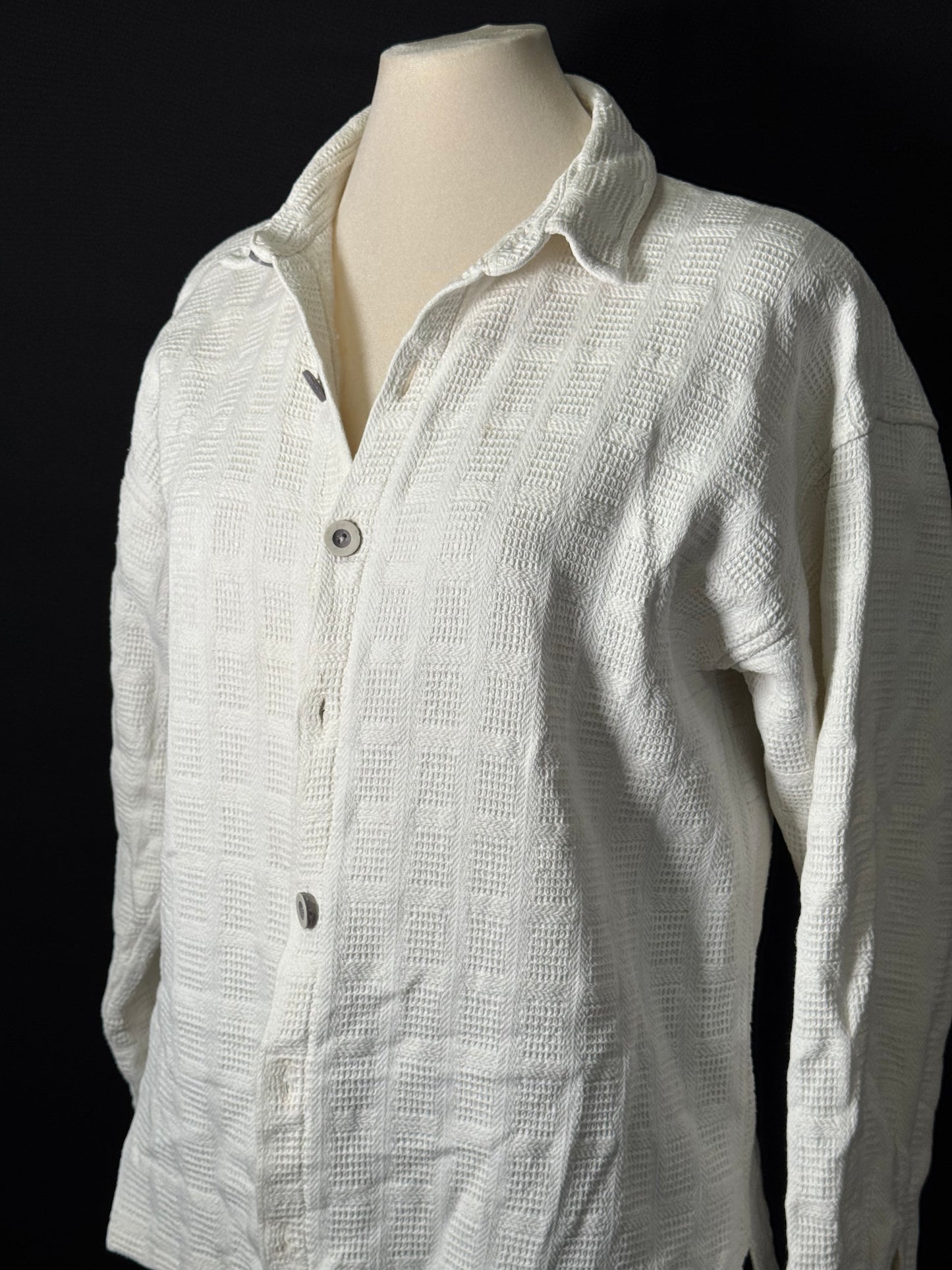 Hemd mit Waffelstoff