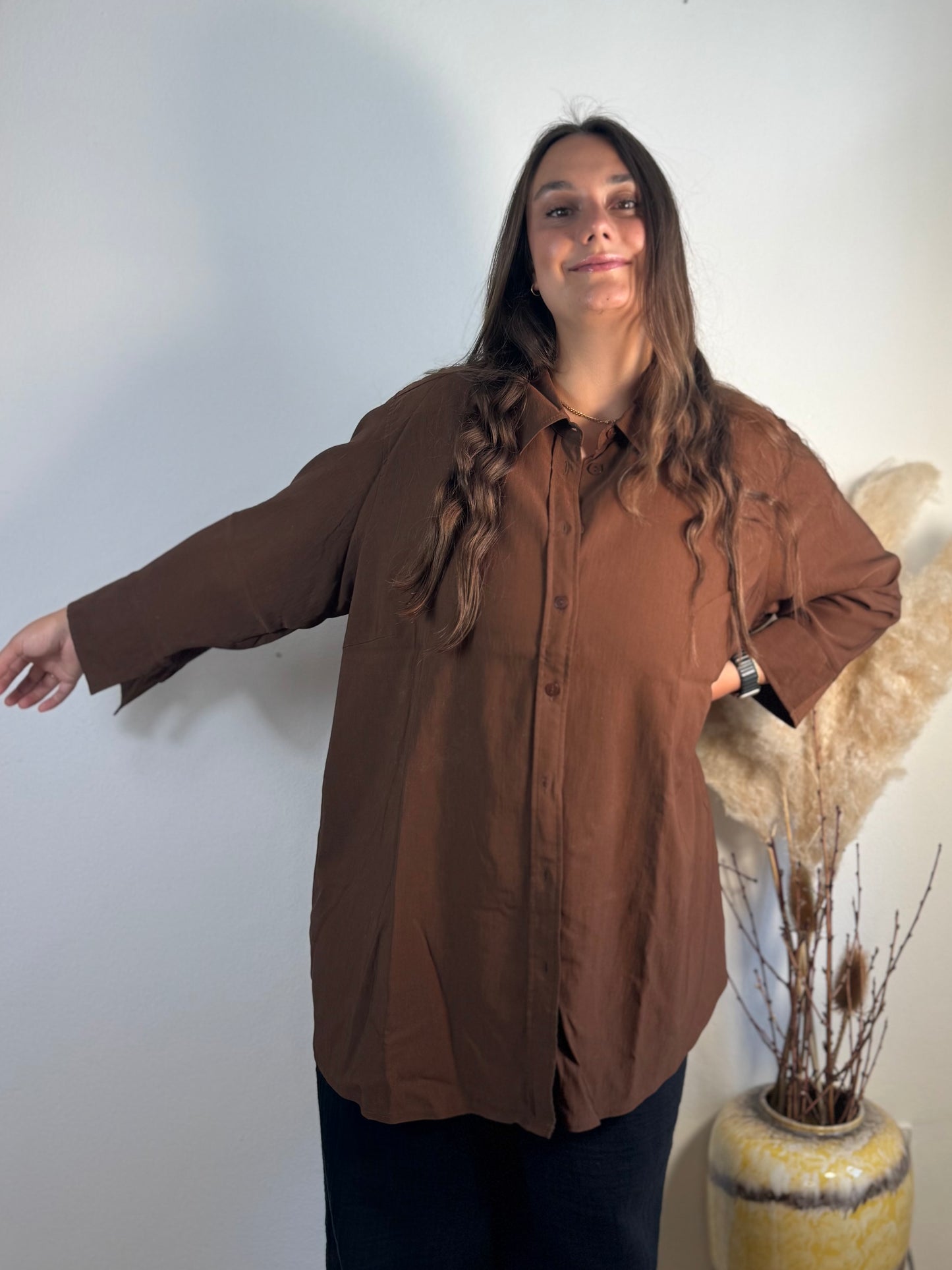 Braune Bluse